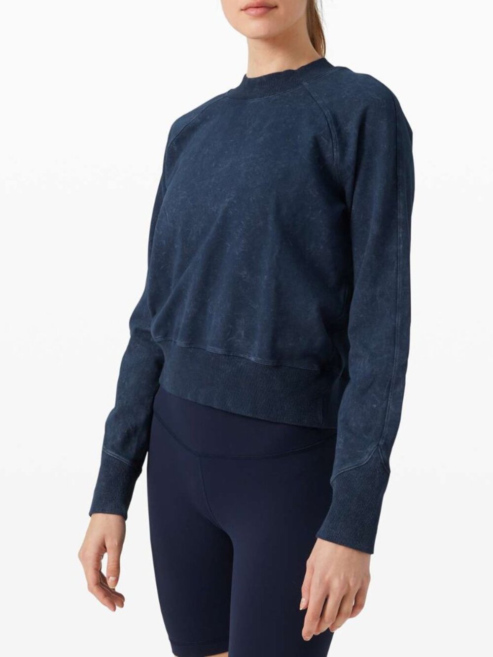 Lululemon Ready to Roll Crew Sweatershirt Blue Dye Acid Women’s Sz 6